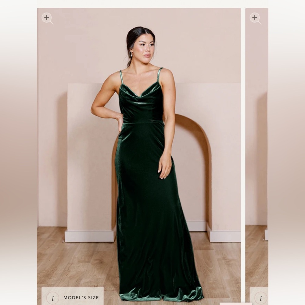 Nadia Velvet Dress - Revelry; Emerald - 613